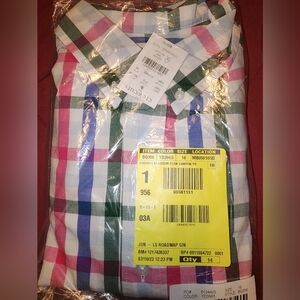 Boy's Vibrant Plaid Button Down Shirt